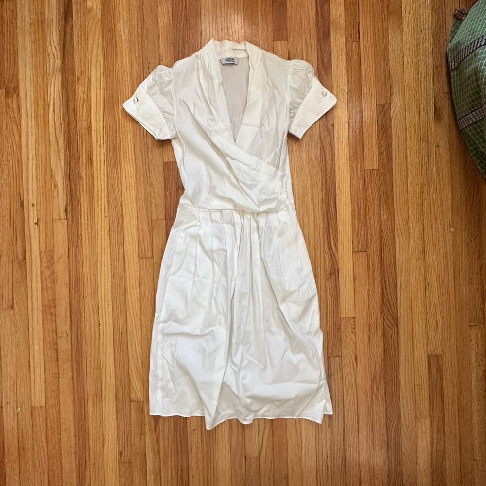 Moschino cotton white dress US 4 / XS